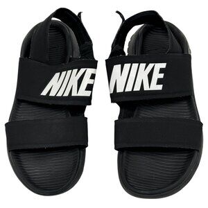 Nike Women Tanjun Sandals Size 8 Black Slingback Comfort Casual Open Toe Classic
